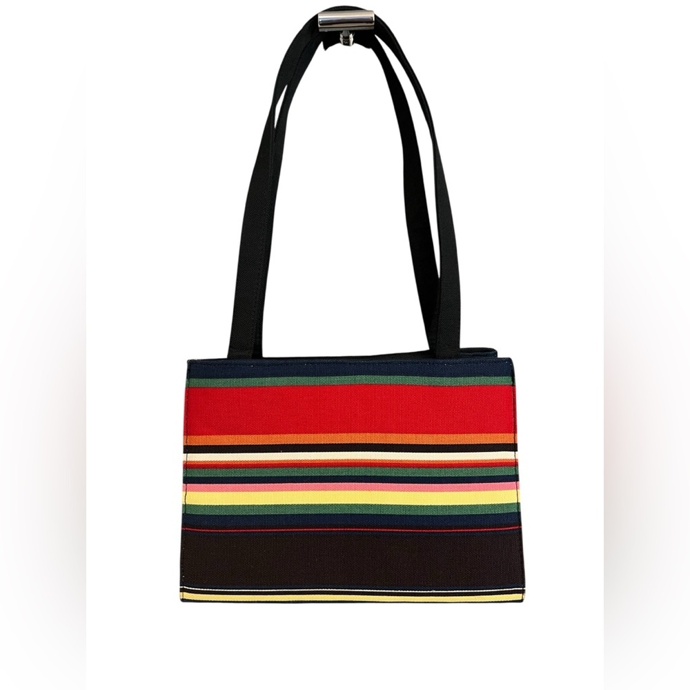 kate spade Multicolor Striped Shoulder Bag - Red, Yellow, Green, Navy, Black - Picture 2 of 9